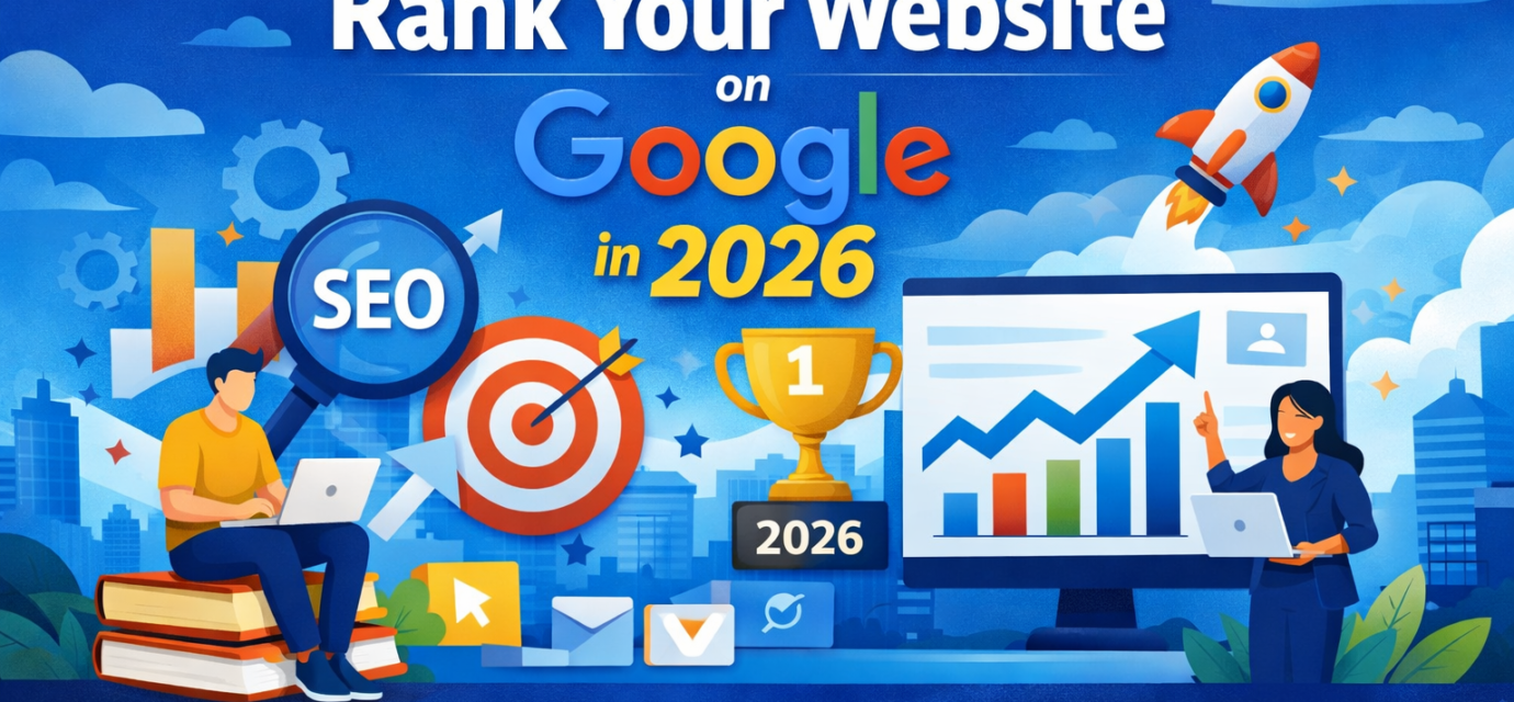 Guide on how to rank your website on Google in 2026 with SEO strategies by GroBlu, best website designing company in Lucknow