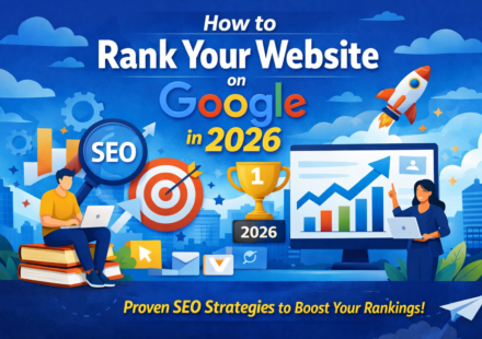 Guide on how to rank your website on Google in 2026 with SEO strategies by GroBlu, best website designing company in Lucknow