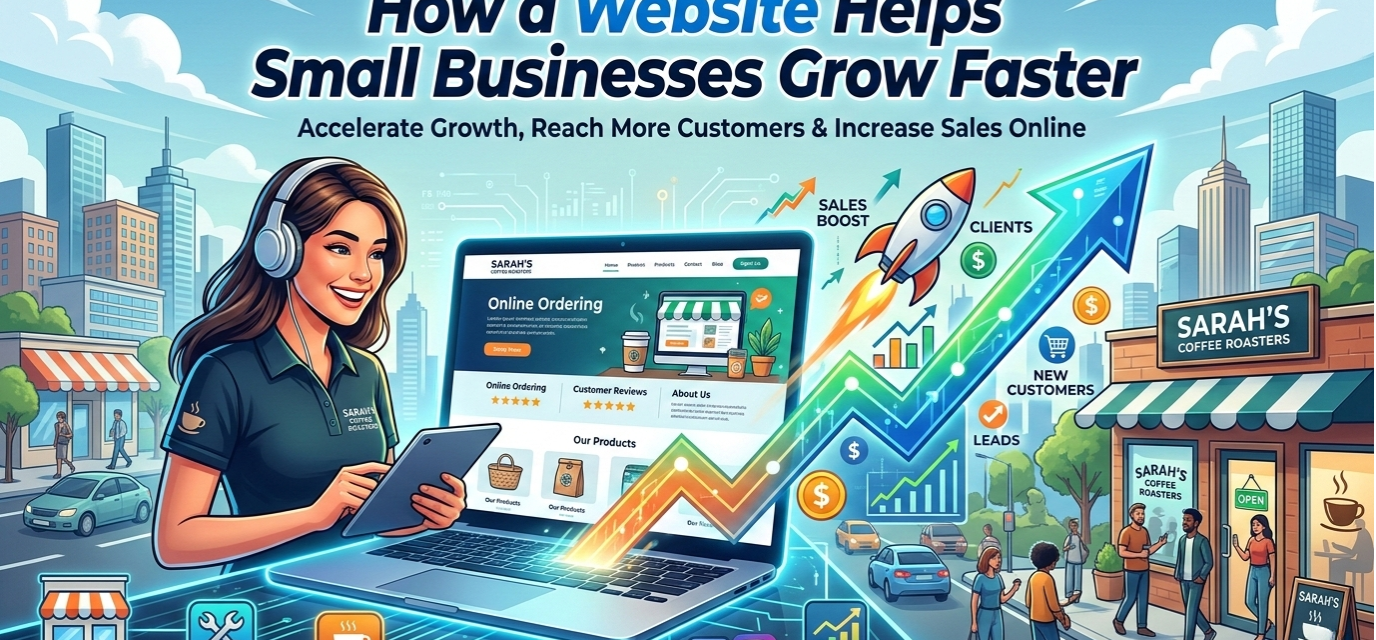 Small business growth with professional website design by best website designing company in Lucknow