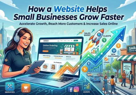 Small business growth with professional website design by best website designing company in Lucknow
