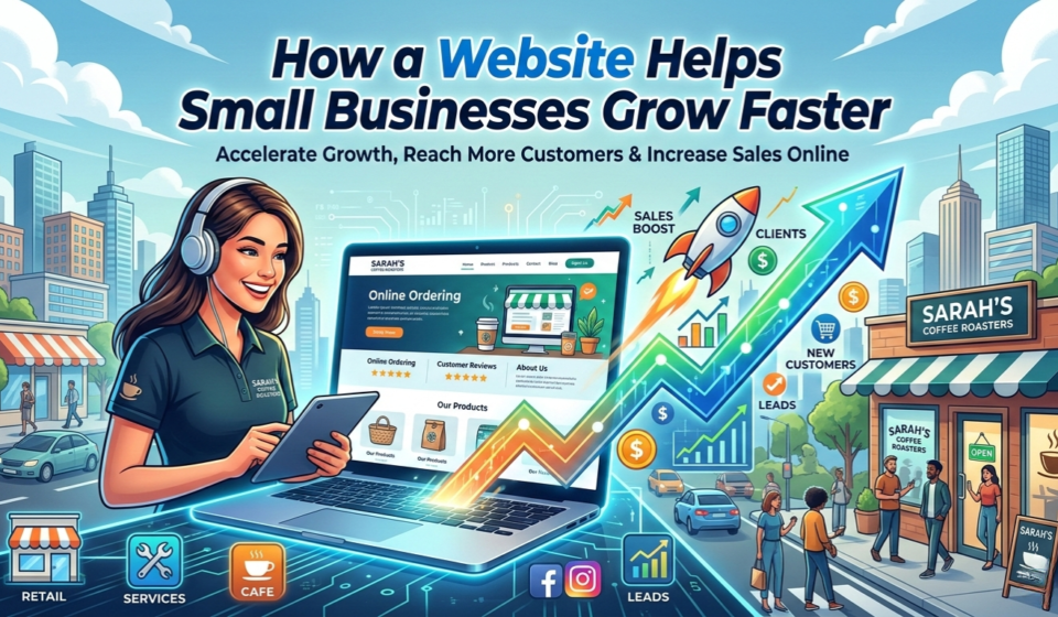 Small business growth with professional website design by best website designing company in Lucknow